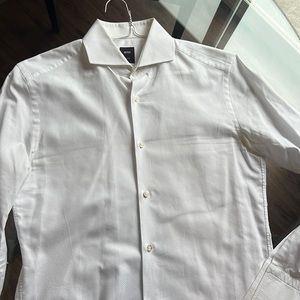 BOSS WHITE DRESS SHIRT 15 neck